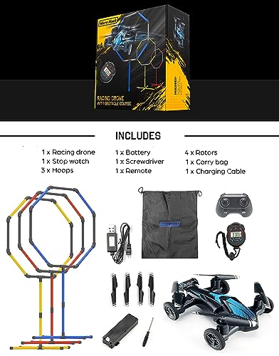 Racing RC Drone with Obstacle Course Kit