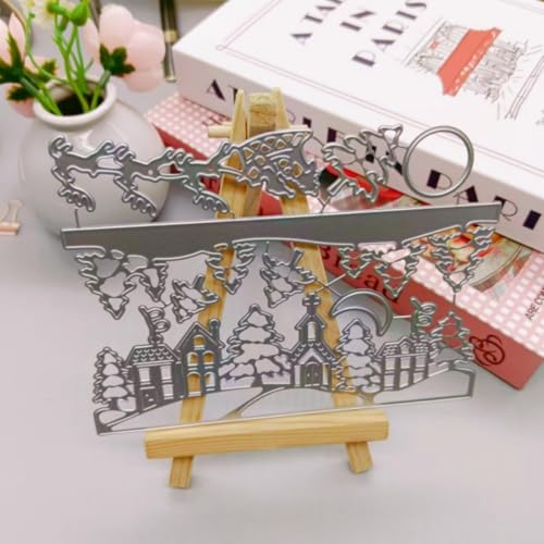 Metal Cutting Dies DIY Merry Christams Embossing Stencil Template Scrapbooking Card Making Mold Photo Album Arts Crafts Tools