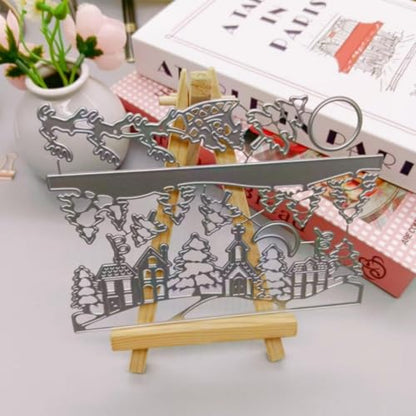 Metal Cutting Dies DIY Merry Christams Embossing Stencil Template Scrapbooking Card Making Mold Photo Album Arts Crafts Tools