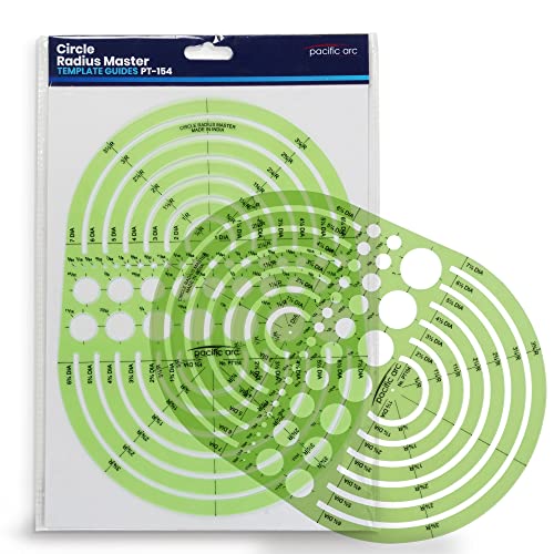 2 Pack Pacific Arc Circles Radius Master Template Guide (2 Count)