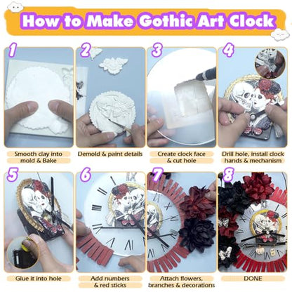 Skeleton Bride and Groom Clay Molds for Crafts (2 Count)