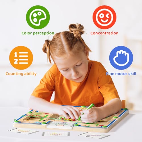 2 in1 Magnetic Color and Number Maze