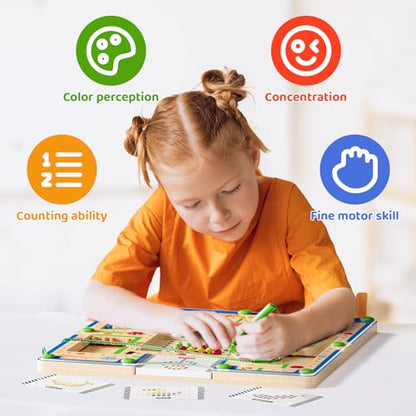 2 in1 Magnetic Color and Number Maze