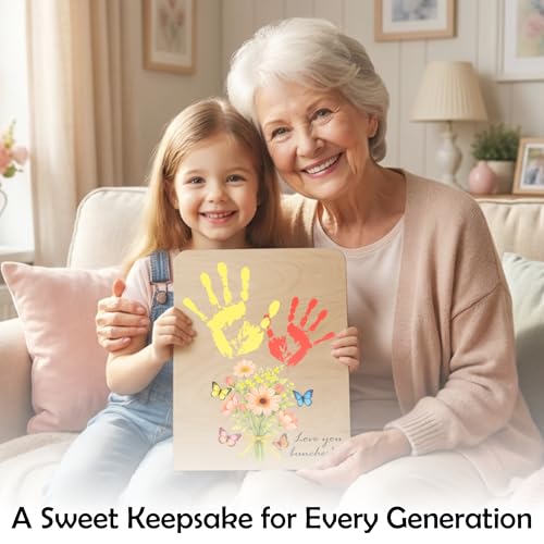 Flower Handprint Plaque For Mother's Day