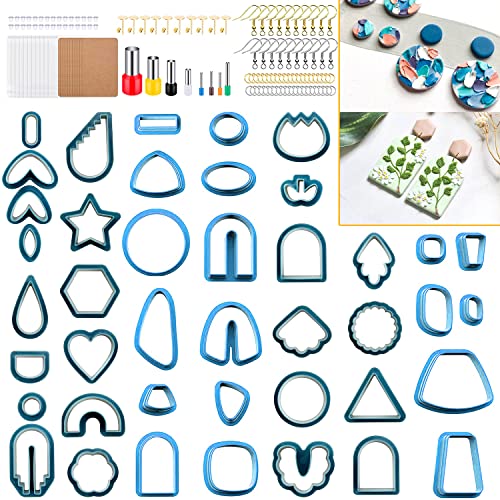 Polymer Clay Cutters for Earring Making (160 Count)