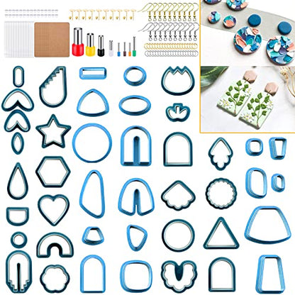 Polymer Clay Cutters for Earring Making (160 Count)