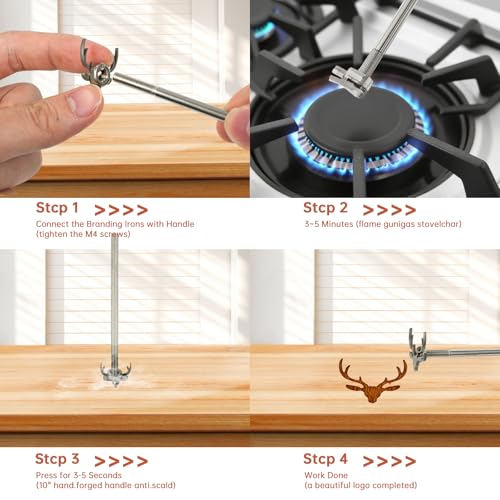 38 Pcs Mini 1" Branding Iron for Wood Leather Hats
