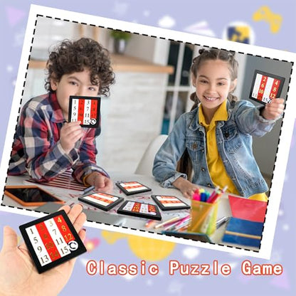 32 Pcs 15 Number Puzzles 2.8 Inch Number Sliding Puzzle Pocket Size Slide Puzzle Brain Teaser Puzzles for Kids Teens Adults School Rewards Party Favors Gift Bag Fillers (32 Count)