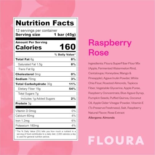 Raspberry Rose Fiber Bars (21.6 Ounce)