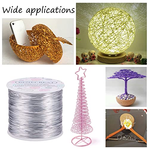 20 Gauge 770FT Black Aluminum Wire Anodized Jewelry Craft Making Beading Floist Wire Colored Aluminum Garden Craft Wires for Model Craft Decoration (770 Foot)