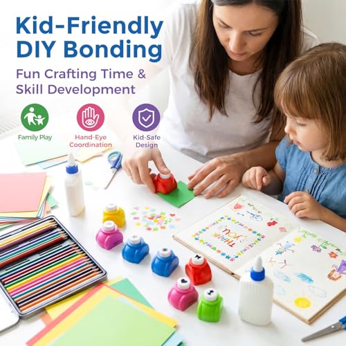 10Pack Shape Paper Hole Punch Craft Set (10 Count)