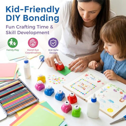 10Pack Shape Paper Hole Punch Craft Set (10 Count)