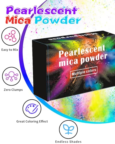 Mica Powder 36 Colors Pearlescent Pigment Powder for Epoxy Resin