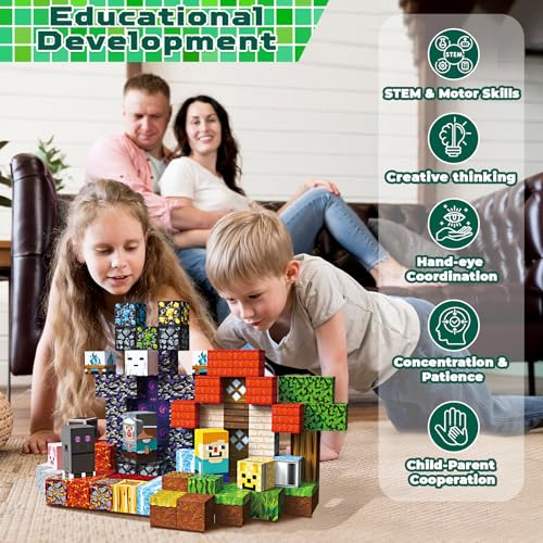 100 PCS Magnetic Blocks (100 Count)