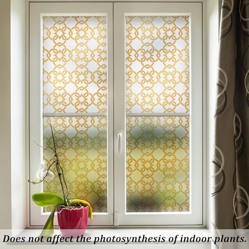 Celtic Knot Seamless Pattern Full Privacy Window Film 17.7'' x 78.7''