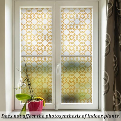 Celtic Knot Seamless Pattern Full Privacy Window Film 17.7'' x 78.7''