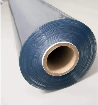 Metro Screenworks Fire Retardant Clear Vinyl Roll (Partial) - Clear Marine Vinyl 20 Gauge Sheet - 54-in x 60 Yards - Double Polished Heavy Duty Plastic Sheeting - Windows, Boats, Greenhouse, & More