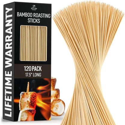 120 Pack Bamboo Wooden Skewers (120 Count)