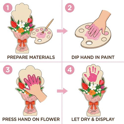 DIY Mothers Day Crafts for Kids Handprint Art