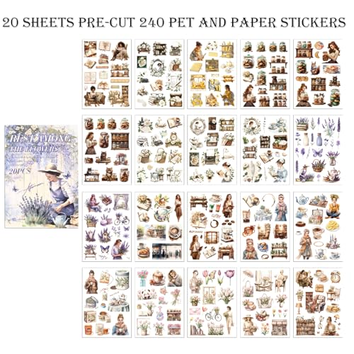 Scrapbook Reading Stickers 20 Sheets 240 Pre