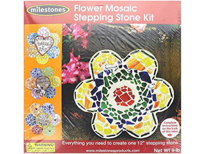 Mosaic Flower Stepping Stone Kit