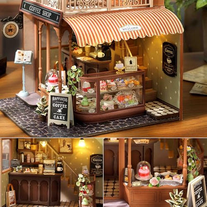 DIY Miniature Dollhouse Kit with Furniture Plus Dust Proof & Music Movement