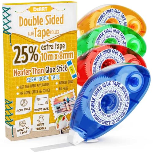 Double Sided Tape Scrapbook Tape Roller (4 Count)