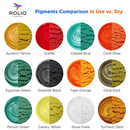 Mica Powder Color Pigment Set (4.2 Ounce)