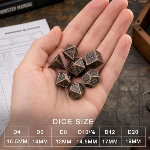 Metal DND Dice Set