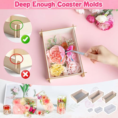 6PCS Large Resin Molds Silicone (6 Count)