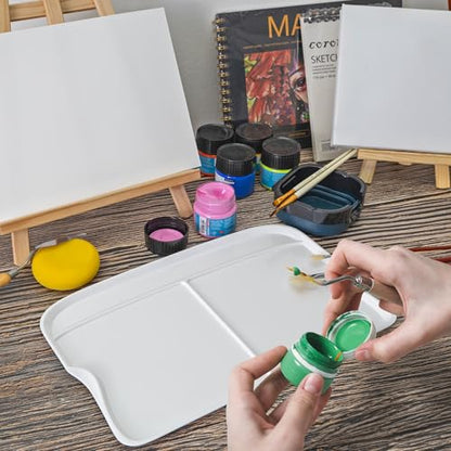 Rectangular Plastic Paint Palette (2 Count)