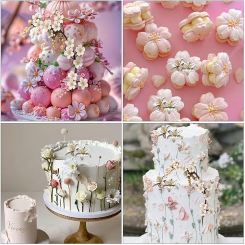 1 Pcs 3D Embossed Flower Fondant Mold