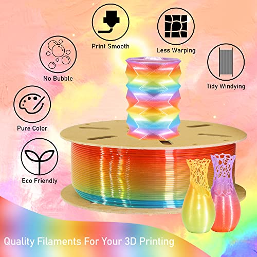 Natural Rainbow PLA 3D Filament (35.2 Ounce)