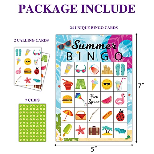 Summer Bingo Cards
