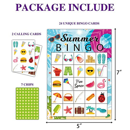 Summer Bingo Cards