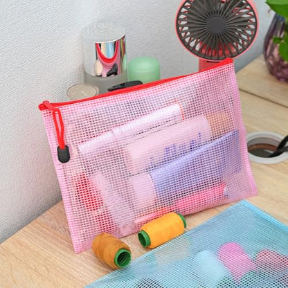 20pcs Mesh Zipper Pouch Bags (20 Count)
