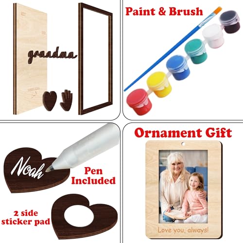 10" Hands Down Best Grandma Ever DIY Handprint Gifts for Grandma with Paints