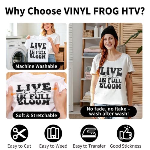 Black Glitter HTV Vinyl Roll 10'' x 8ft Black Glitter Iron on Vinyl for All Cutting Machine Sparkly Heat Transfer Vinyl for T