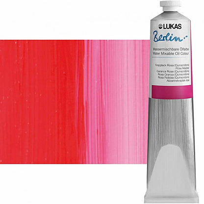Berlin Pro Artists Water Mixable Oil Paint 200 ml Tube Rose Madder (6.7628 Fl Oz)