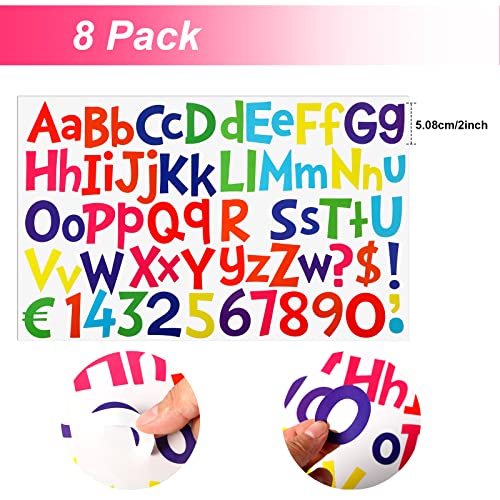 544 Pcs 2 Inch Large Alphabet Stickers
