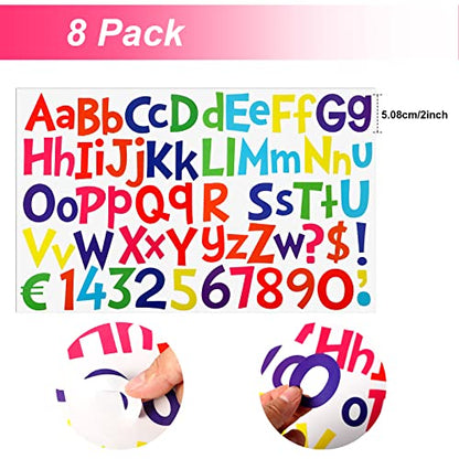 544 Pcs 2 Inch Large Alphabet Stickers