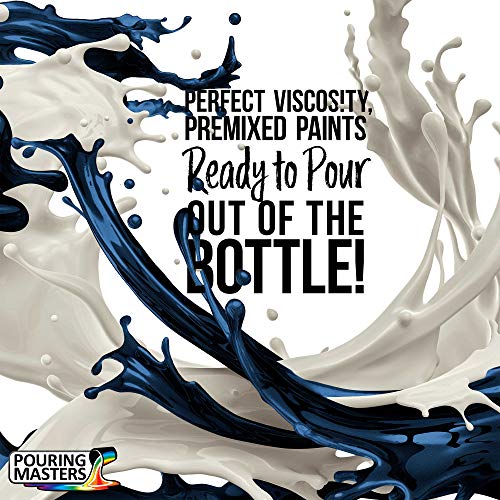Pouring Masters Dark Sapphire Blue Metallic Pearl Ready to Pour Acrylic Pouring Paint (64 Fl Oz)