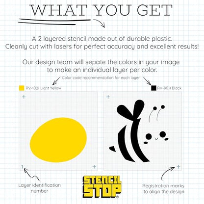 Personalized Custom Layered Stencils for Spray Painting