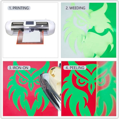 Glow in The Dark Heat Transfer Vinyl (8 Foot)