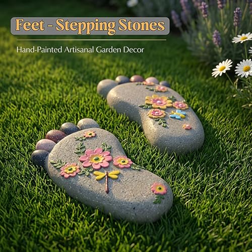 Outdoor Lawn Footprint Stepping Stones