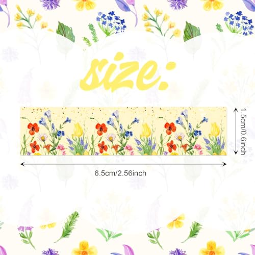 12 Rolls Floral Washi Tape Set (12 Count)