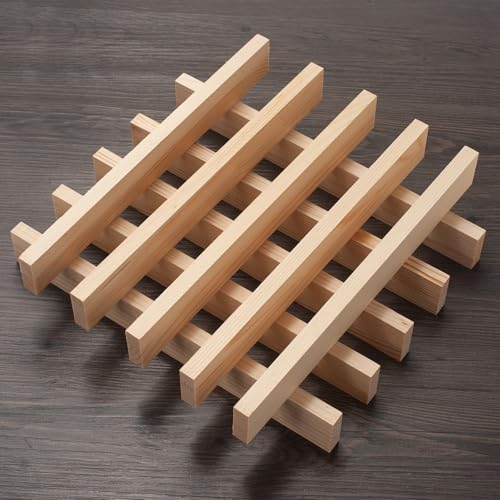 Wood Trim Wooden Strips Slats for Wall (10 Count)