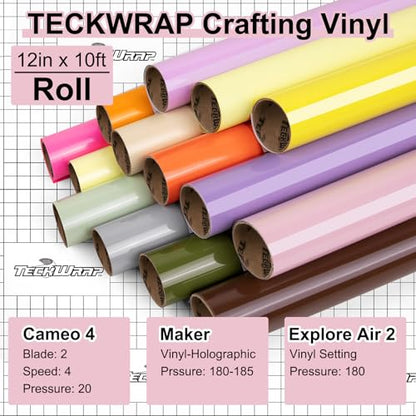 Permanent Adhesive Vinyl 12" x 10ft