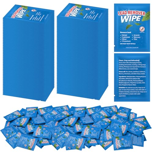 100 Pack Lead Remover Wipes for Shooting Hand Surface (100 Count)