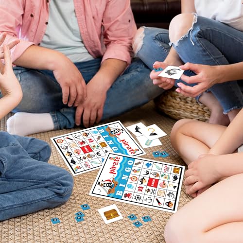 Pirate Ship Adventures Bingo Game Cards